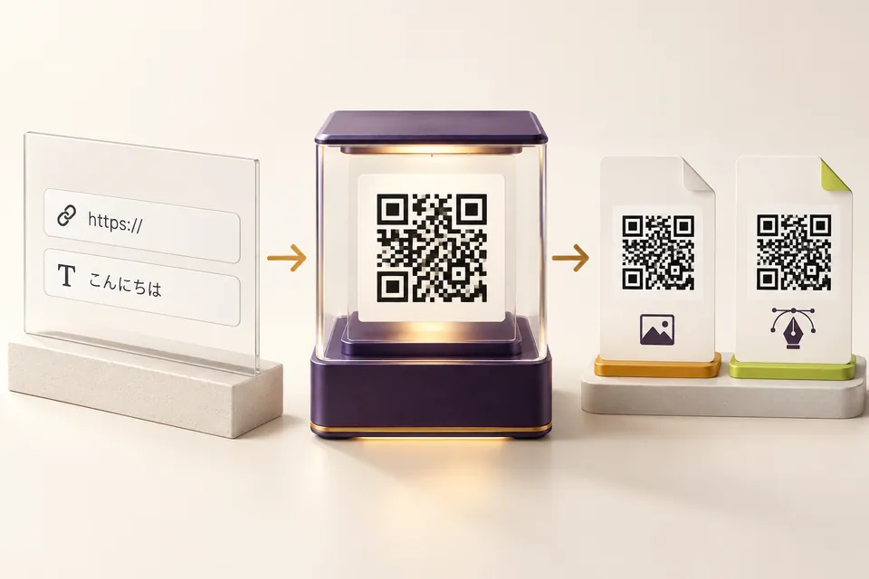 QRコード作成の機能イメージ