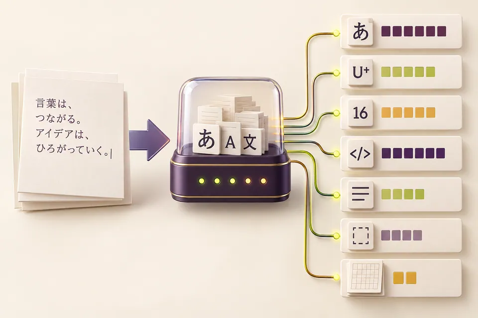 文字数カウントの機能イメージ